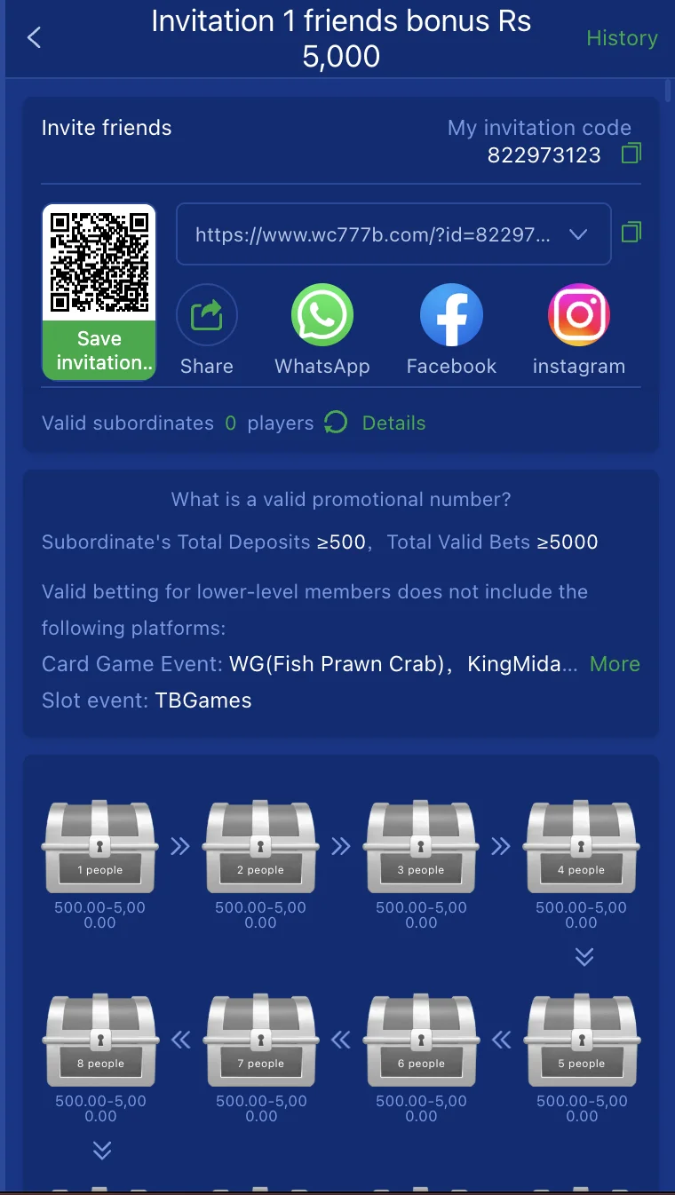 WC777 Referral Programme Pakistan
